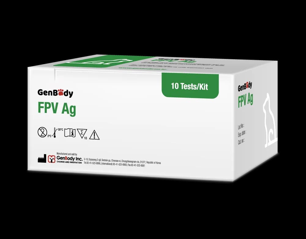 젠바디 G20V 고양이 파보바이러스 항원진단키트 (FPV) 10T