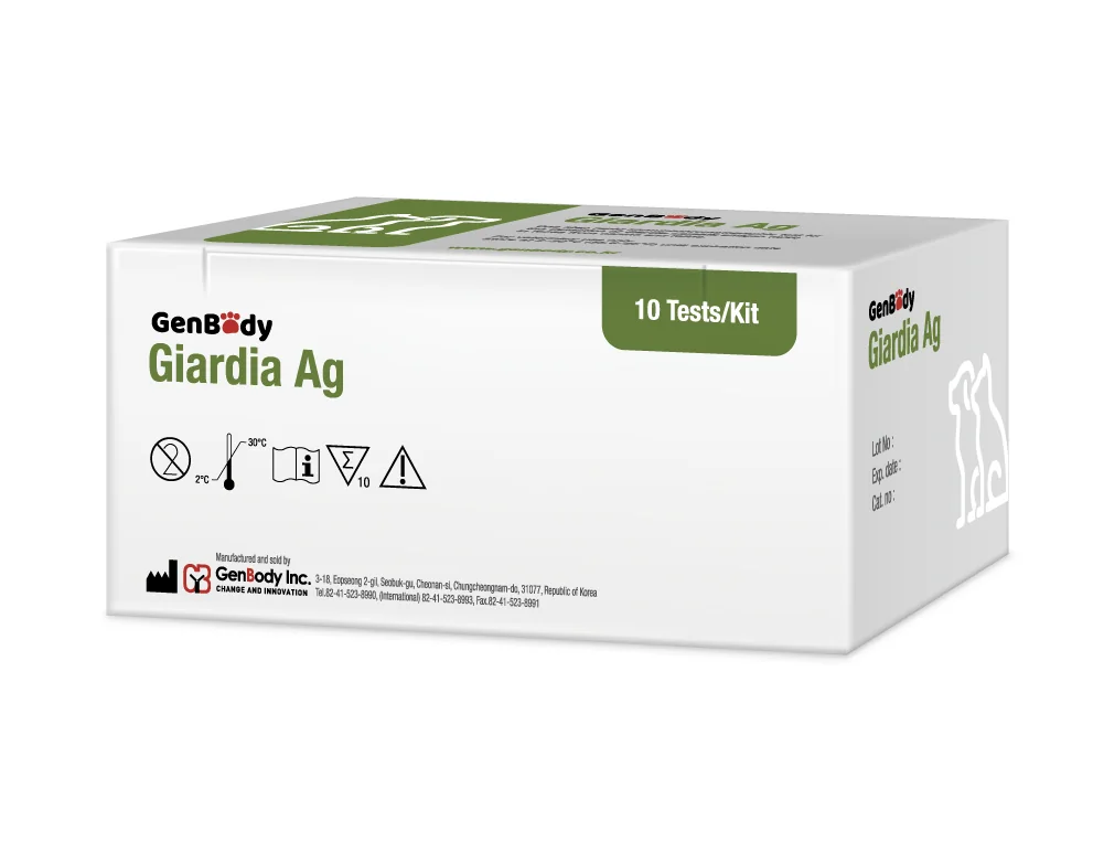 젠바디 G20V 강아지 지알디아 항원진단키트 (Giardia Ag) 10T-허가진행중